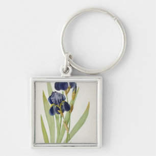 Iris Germanica, from `Les Liliacees', 1805 Keychain