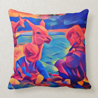 Iris & Gloria Throw Pillow