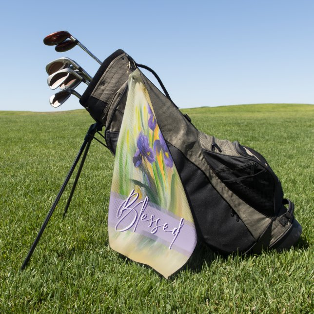 Iris Golf Towel (Green)
