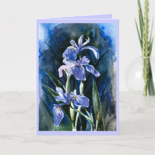 Iris Greetings Card