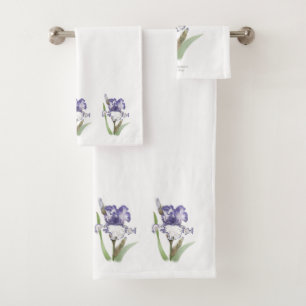 Iris hérissé par pourpre