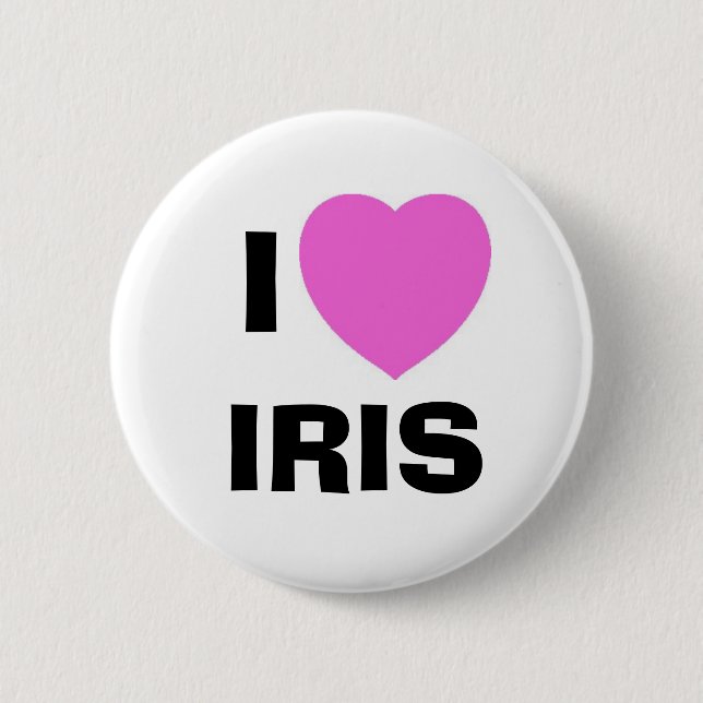 IRIS, I 2 INCH ROUND BUTTON (Front)