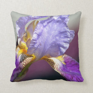 Iris in Spring Throw Pillow