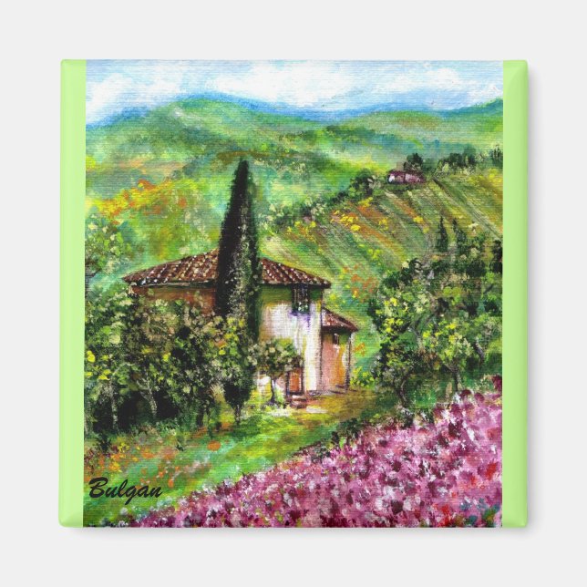 IRIS IN TUSCANY MAGNET (Front)