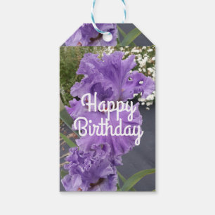 Iris Irises Purple Flower Floral Lavender Gift Tags
