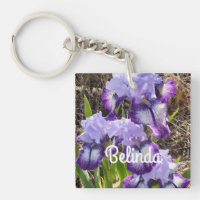 Iris Irises Purple Flower Floral Womans Name