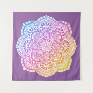 Iris Mandala Tapestry