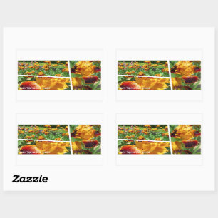 Iris ‘Michigan Pride’ [Rectangle Seal] 長方形シール Sticker