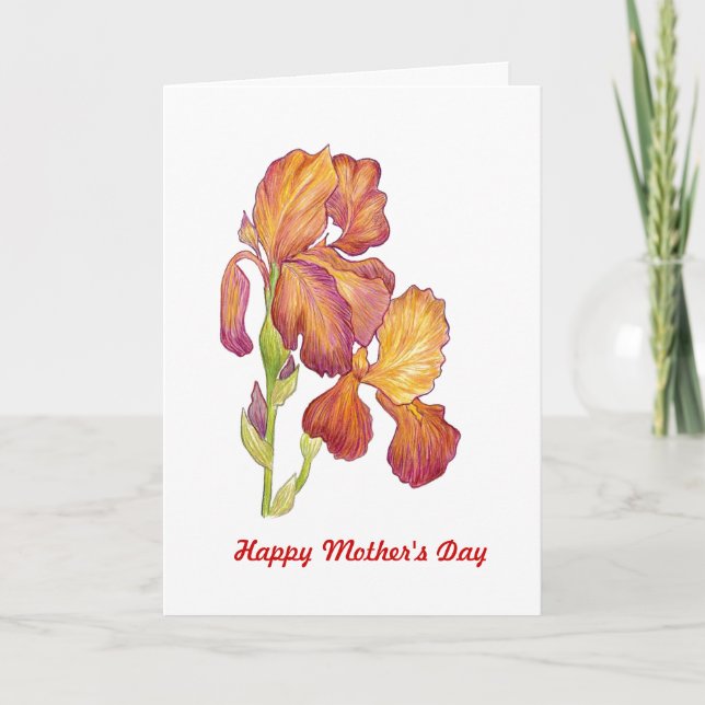 Iris Mother's Day Card (Front)