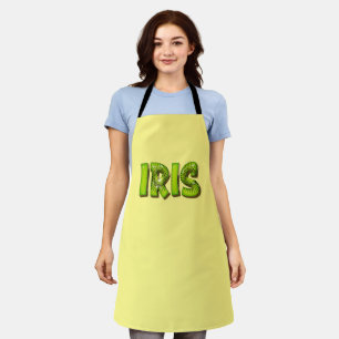 Iris Name Kiwi Design Kitchen apron