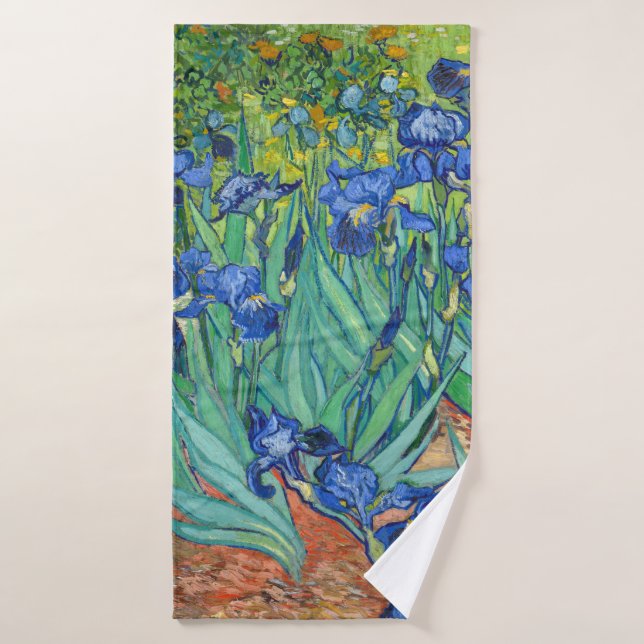Iris par Van Gogh. (Serviette de bain)
