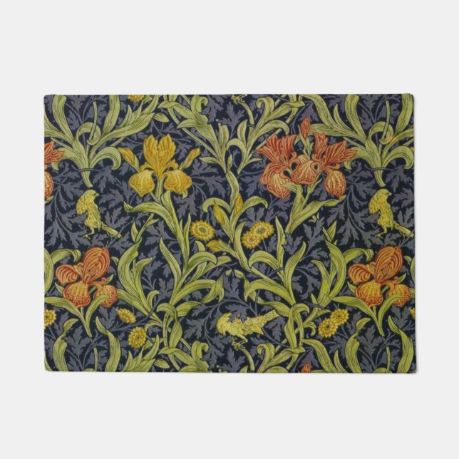 Iris Pattern (by William Morris) Doormat (Front)
