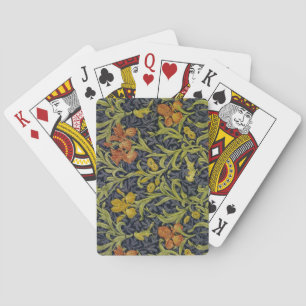 Iris Pattern (by William Morris) Playing Cards