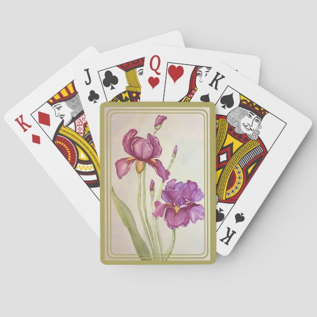 Iris playing cards (Back)