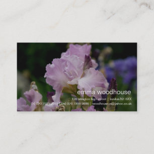 Iris pourpre • Carte de visite personnel