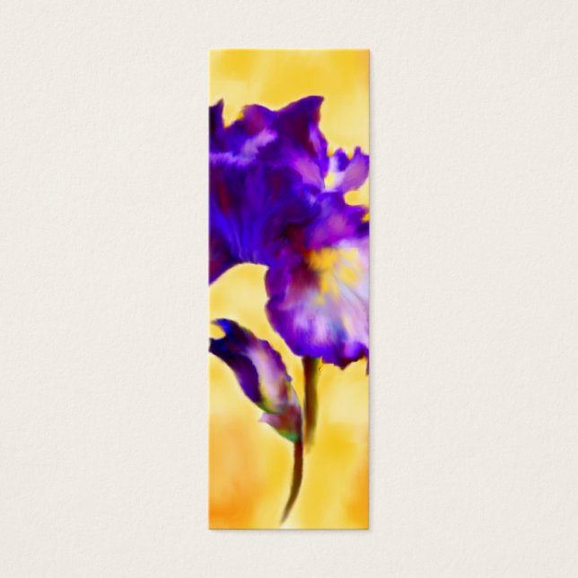 Iris pourpre (fleur) Signet (Devant)