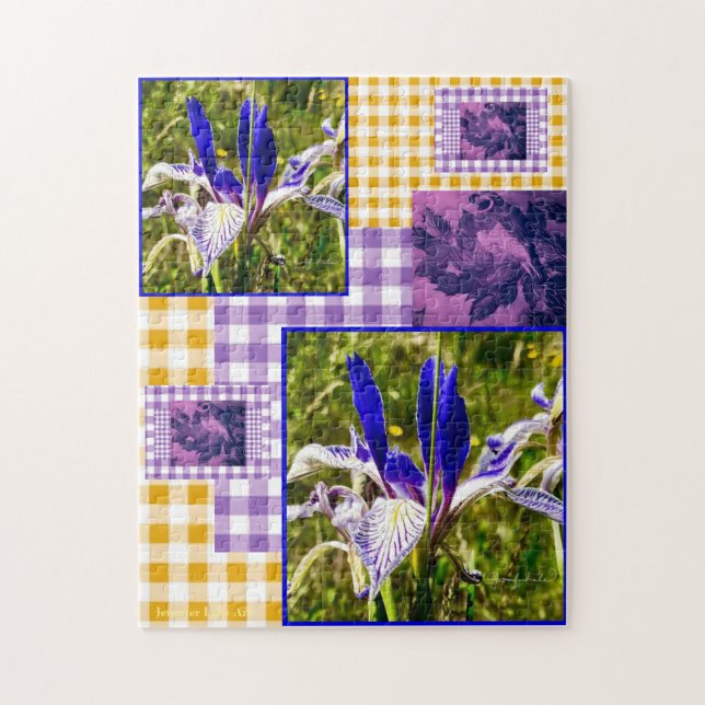 Iris & Quail Puzzle (Vertical)