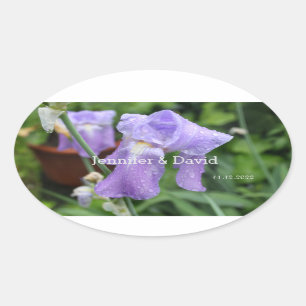 Iris. Rectangular Sticker