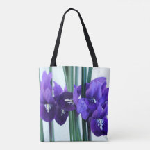 Iris Reticulata All Over Print Tote Bag