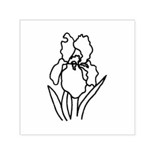 Iris Rubber Stamp