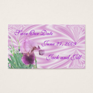 Iris Save the Date card-customize