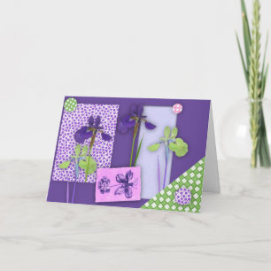 Iris Scrapbook Look carte d'anniversaire