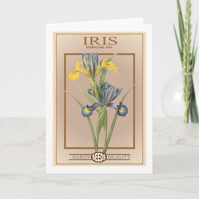 iris seed packet card (Front)