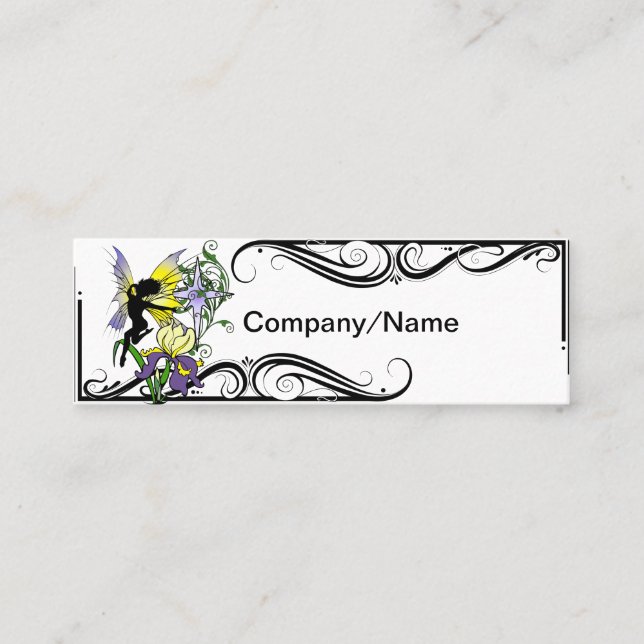 Iris Shadow Fairy Mini Business Card (Front)