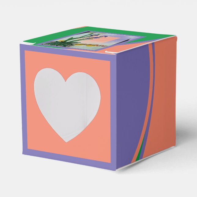 Iris sibirica favor box (Front Side)