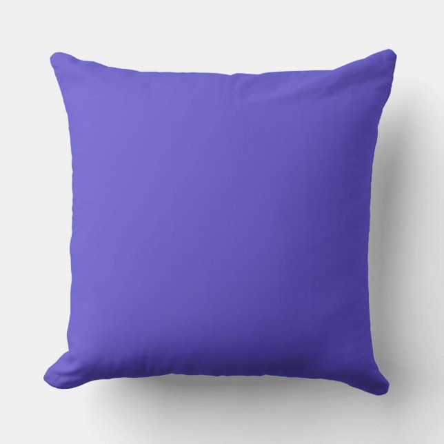 Iris Solid Colour Background Throw Pillow (Front)