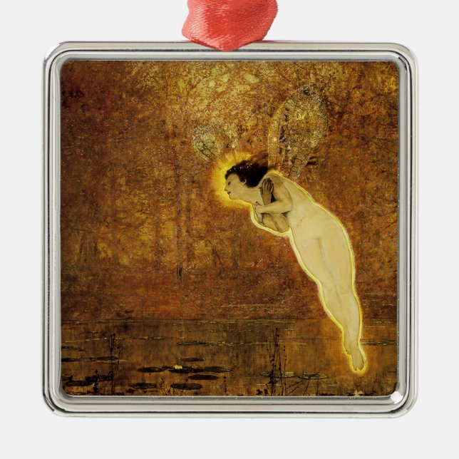 Iris, Spirit of the Rainbow Metal Ornament (Front)