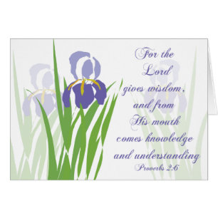 Iris, The Lord gives wisdom Parakaleo note card
