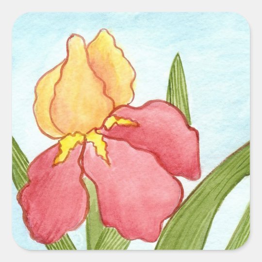 Iris Watercolor Sticker