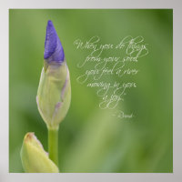Iris with Quote