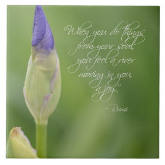 Iris with Quote Tile