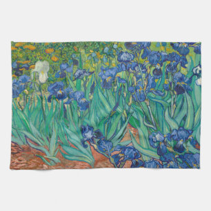 Irises, 1889 kitchen towel