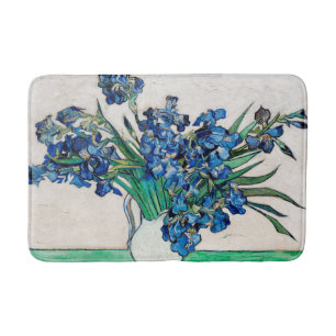Irises (1890) by Vincent Van Gogh Bath Mat