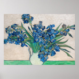Irises, 1890 by Vincent van Gogh Poster