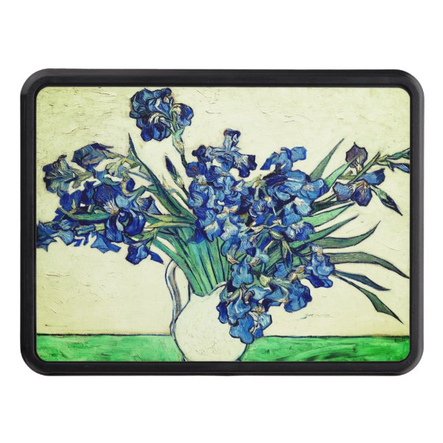 Irises (1890) by Vincent Van Gogh Trailer Hitch Cover (Front)