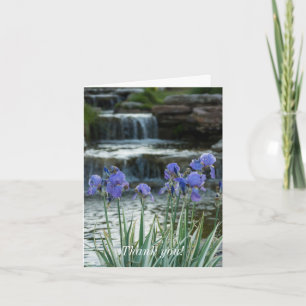 Irises At Chateau Thank You Card