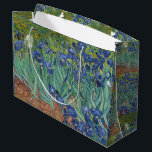 Irises Blue Green Yellow Van Gogh Large Gift Bag<br><div class="desc">This beautiful shower curtain is inspired by "Irises" painted by Vincent van Gogh in 1889 - medium oil on canvas. The original work is currently at J. Paul Getty museum in Los Angeles,  California.</div>