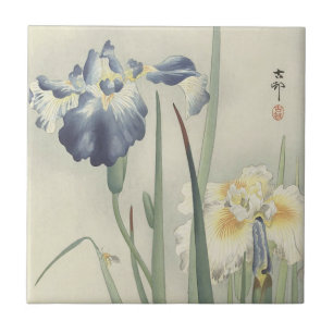 Irises by Ohara Koson Tile