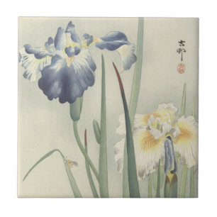 Irises by Ohara Koson Tile