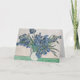 Irises by van Gogh:  Blank  Card