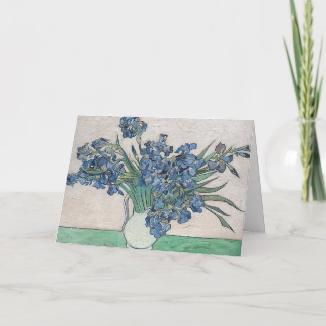 Irises by van Gogh:  Blank  Card (Front)