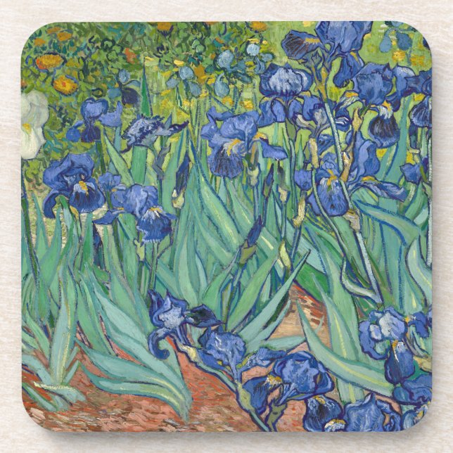 Irises by Van Gogh Coaster (Front)