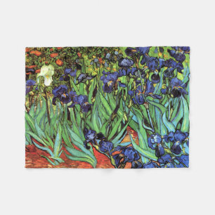 Irises by Van Gogh Fine Art Fleece Blanket