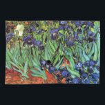 Irises by Van Gogh Fine Art Kitchen Towel<br><div class="desc">Irises was painted in 1889 while Vincent van Gogh was living at the asylum at Saint Paul-de-Mausole in Saint-Rémy-de-Provence, France, in the last year before his death in 1890. A stunning display of violet irises with vibrant green leaves, rich terracotta soil, against a back drop of bright orange marigolds and...</div>