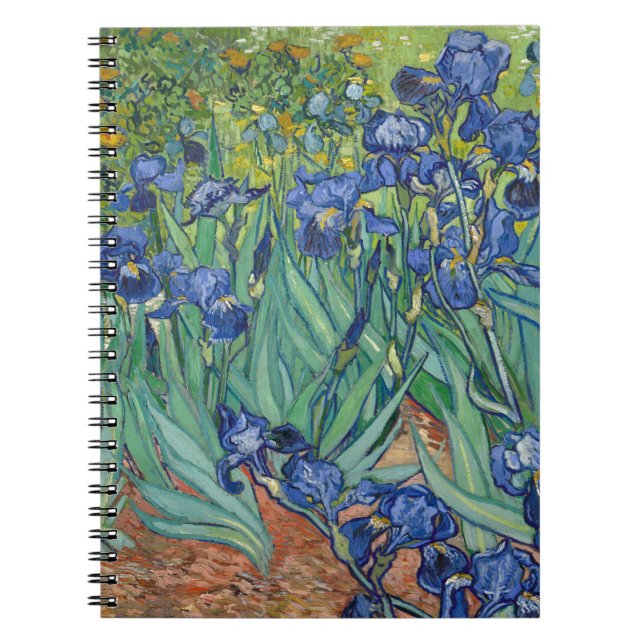 Irises by Van Gogh Notebook (Front)