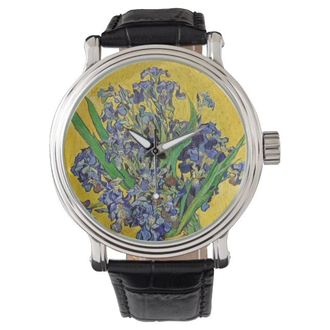 Irises by Van Gogh Watch (Front)